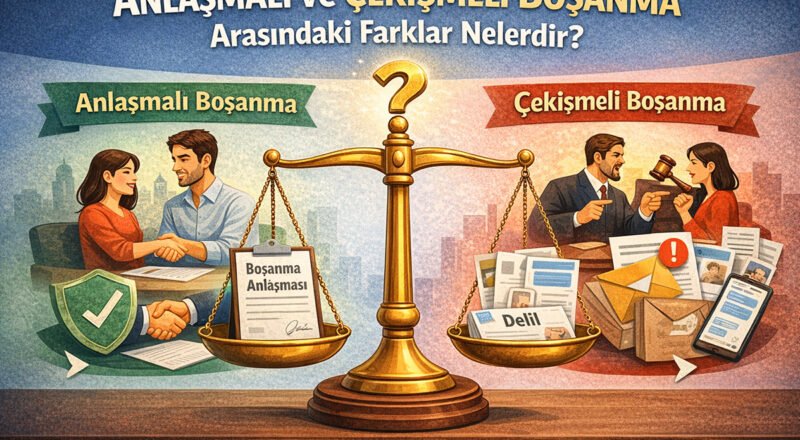 Anlaşmalı boşanmalı ve çekişmeli boşanmalı farkları